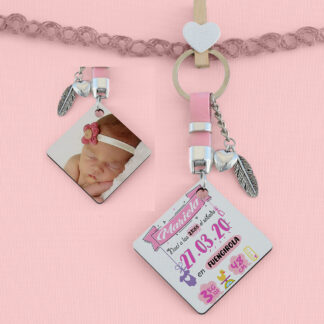llavero Natalicio niña