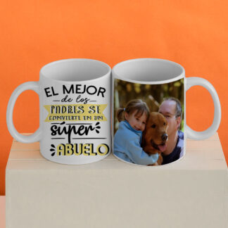 Taza el mejor de los padres se convierte en un súper abuelo
