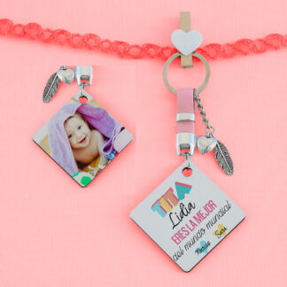 Llavero "Tita eres la mejor del mundo mundial"