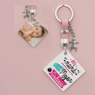 Llavero personalizado "Mi mamá es la mejor de la galaxia"