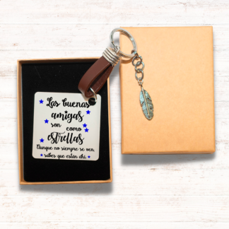 Llavero "Las buenas amigas son como estrellas"