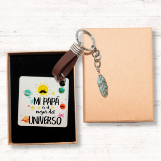 Llavero "Mi papá es el mejor del universo"