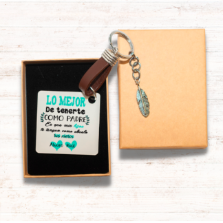Llavero "Lo mejor de tenerte como padre es que mis hijos te tengan como abuelo"