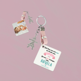 Llavero personalizado para la mejor abuela