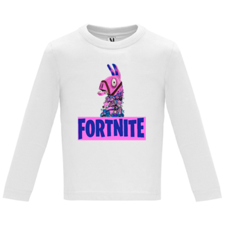 Camiseta manga larga logo Fortnite llama