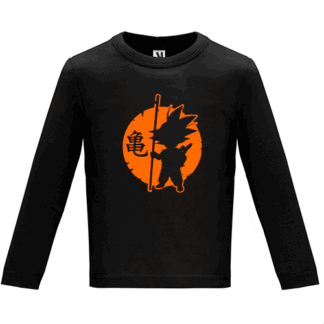 Camiseta manga larga  Goku luna llena