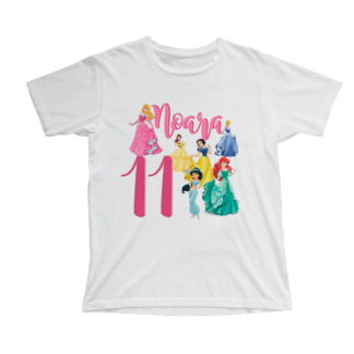 Camiseta cumpleaños princesas