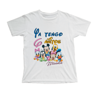 Camiseta cumpleaños disney