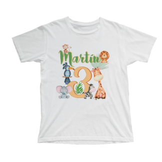 Camiseta cumpleaños animalitos