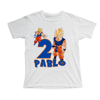 Camiseta cumpleaños dragon ball