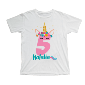 Camiseta cumpleaños unicornio