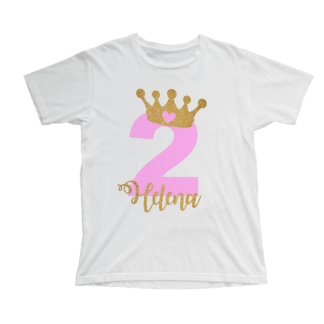 Camiseta cumpleaños corona (niña)