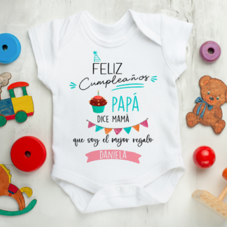 Body personalizado "Feliz cumpleaños"