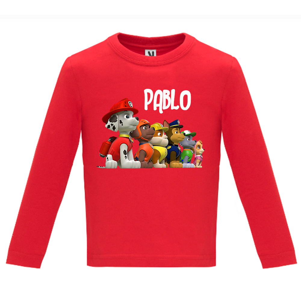 Camiseta manga Patrulla canina personajes - Imagen 4