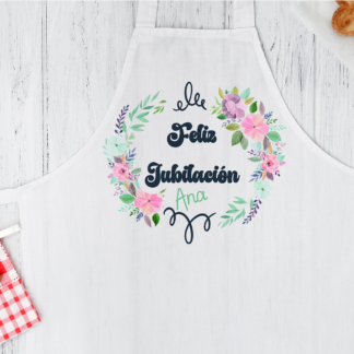 Delantal personalizado "Feliz jubilación"