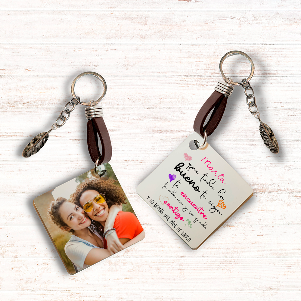 Llavero "Que todo lo bueno te siga" - Imagen 2