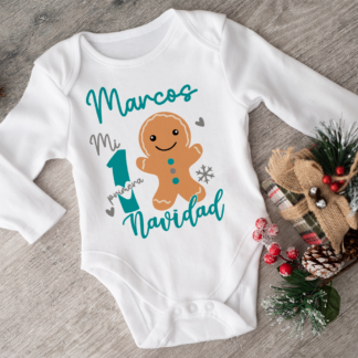 Body "Galletita Mi primera Navidad"