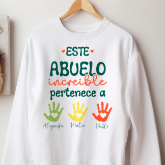 Sudadera "Este abuelo increíble pertenece a..."