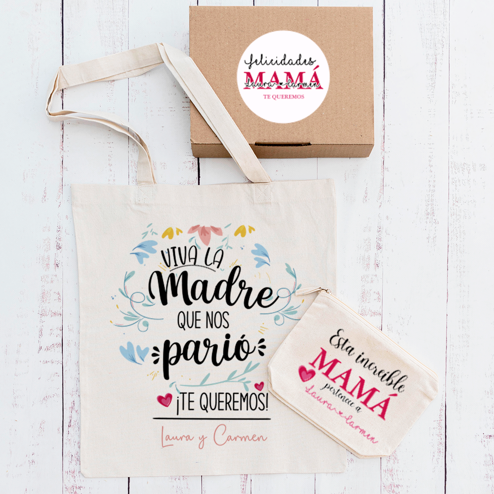 Tote Bag + Neceser "Viva la madre que me parió"