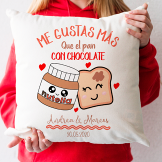 Cojín "Pan con chocolate"