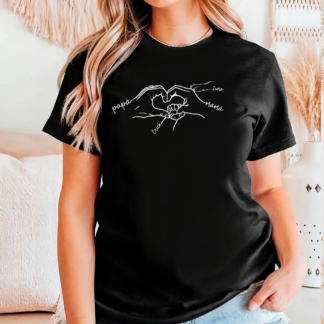 Camiseta personalizada Mamá, papá y bebé