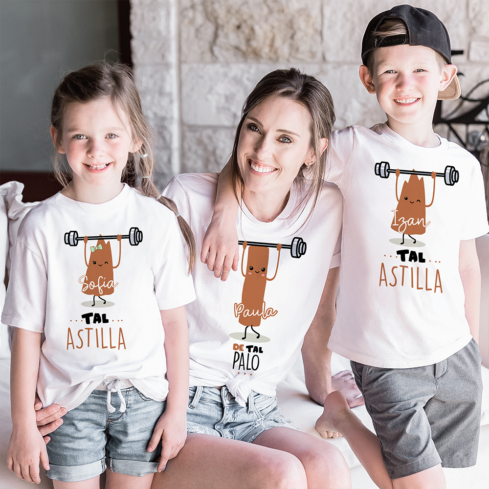 Pack de camisetas "De tal palo tal astilla Fitness" - Imagen 2