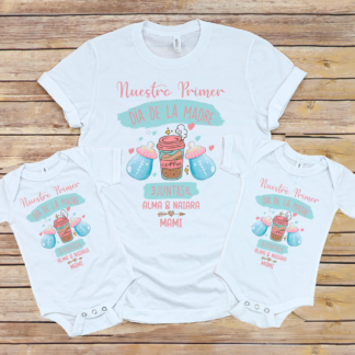 Pack mamá y mellizos "Nuestro primer día de la madre junt@s, Café"