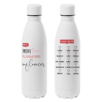 Botella personalizada "Profe influencer"
