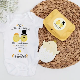 Body personalizado "Yo también estuve en la boda de... pero mi mami me tenía escondid@"