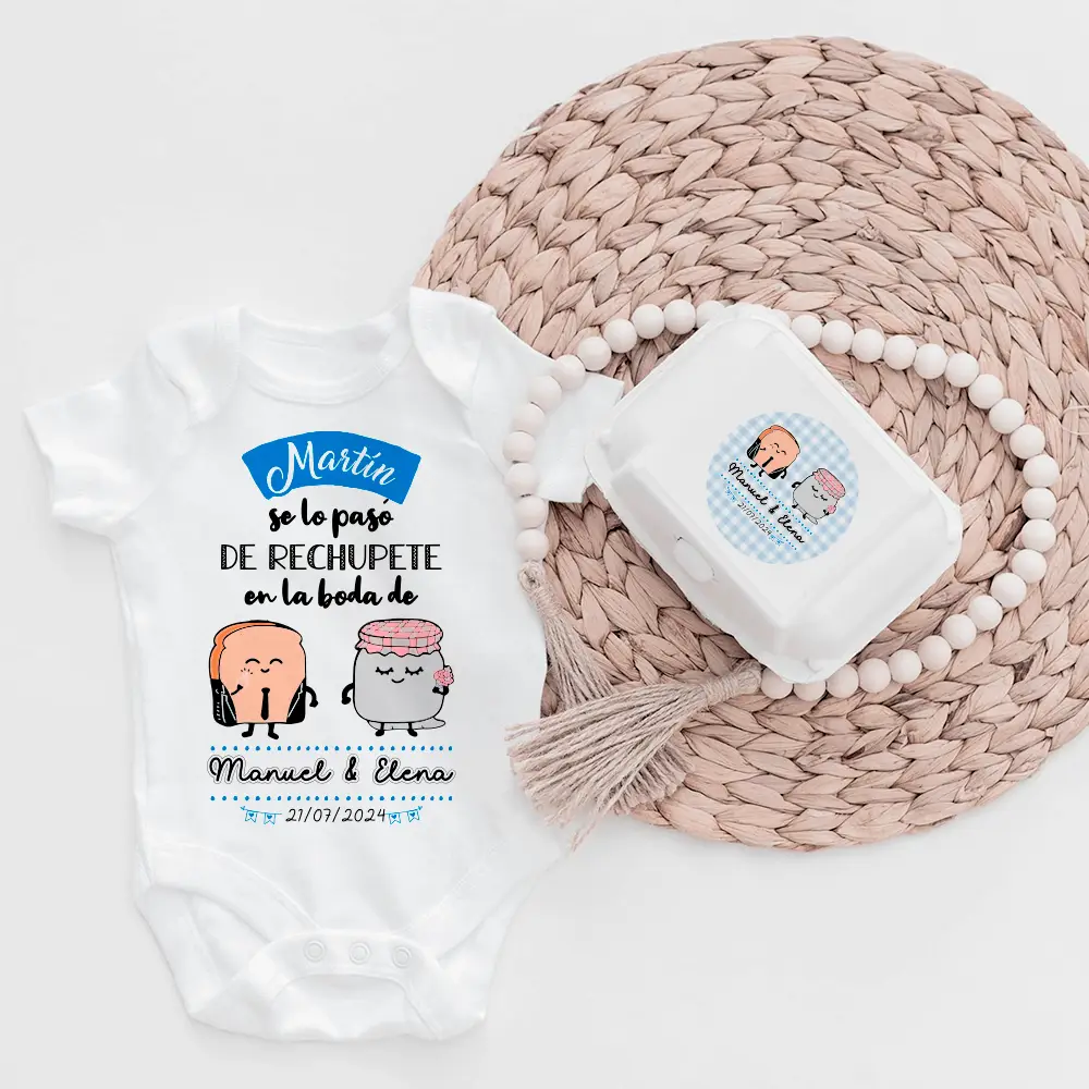 body personalizado «Se lo pasó de rechupete en la boda de…» - Imagen 2